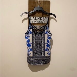 fab'rik Black Fitted Cut Out Tank Top